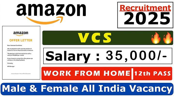 Amazon VCS Hiring | Work From Home| Free system| Amazon VCS Work From Home Job Welcome Kit