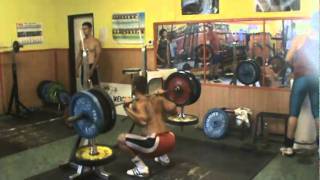 145 kgs Back Squat with Tendo Barbell Destabilizer