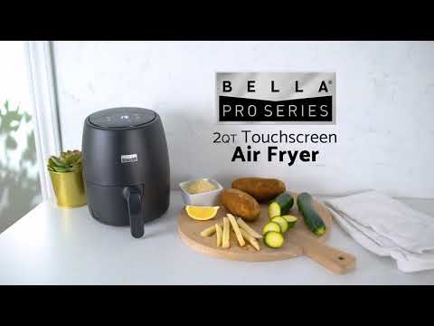 Bella Pro Series - 8-Qt. Digital Air Fryer - Ink Blue Stainless Steel