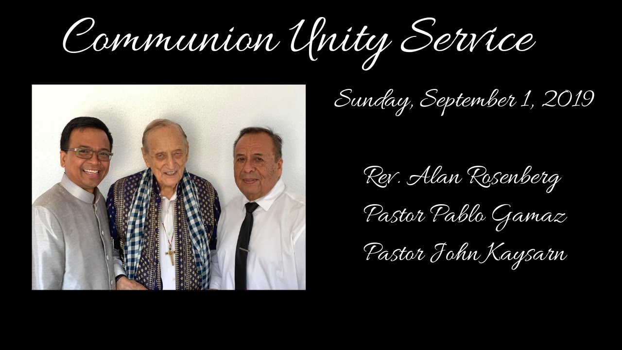 Unity Communion Unity in Communion September 1, 2019 - YouTube
