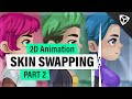 Unity 2d animation 2020  skin swapping  tutorial part 2