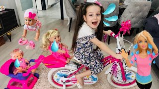 Barbie Videosu!Ada Bebekleri ile Oynuyor!Barbie Dream House Baby Doll Video,Barbie Bebek@Barbie