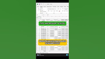 Tips Merapikan Kolom dan Baris Tabel Excel Dengan Cepat #shorts #excel #microsoftexcel