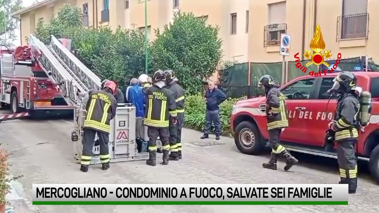 Mercogliano. Condominio in fiamme, evacuate sei famiglie