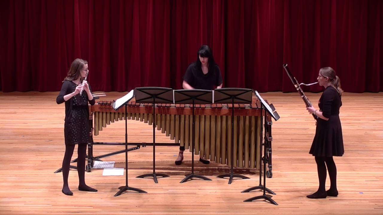 Mosaics Trio for Flute, Bassoon, and Percussion; Mvt. 2 Eric Ewazen YouTube
