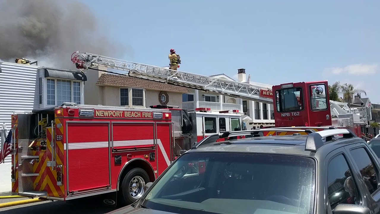 Balboa Peninsula house fire near Balboa Fire Station YouTube