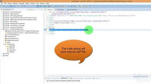 Forward and redirect under JSP