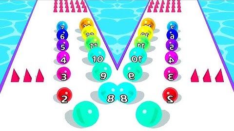 Marble Run 3D-Color Ball Race 🏃‍♂️♥ NEW UPGRADE!! All Levels Gameplay Android,iOS New Game