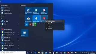 Customize Windows 10 start menu by adding or removing shortcut icons from your start menu