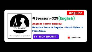 Angular Reactive Forms Tutorial in English: Patch Value in FormArray Practical Example (Ep-329)