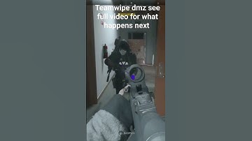 dmz teamwipe including wizard  see full video