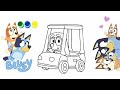 How to Draw Bluey 😱 Bluey at the Beach Drawing Tutorial | Bluey