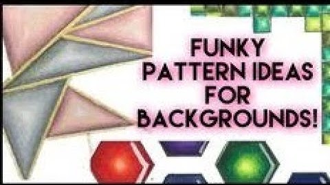 Turorial: Pattern Ideas for Backgrounds in Coloured Pencil