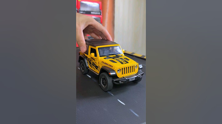 Model of Jeep Wrangler Rubicon yellow version diecast model car #cars #diecast #modelcars