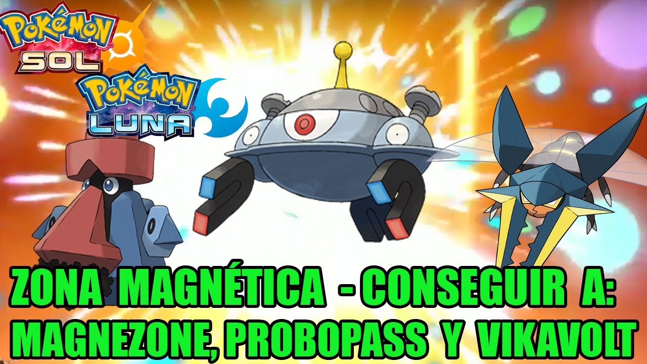 Guía pokémon Sol y Luna Zona magnética Conseguir a