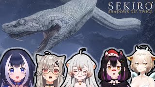 Vtubers play Sekiro: first reaction to the  Great Serpent(compilation)