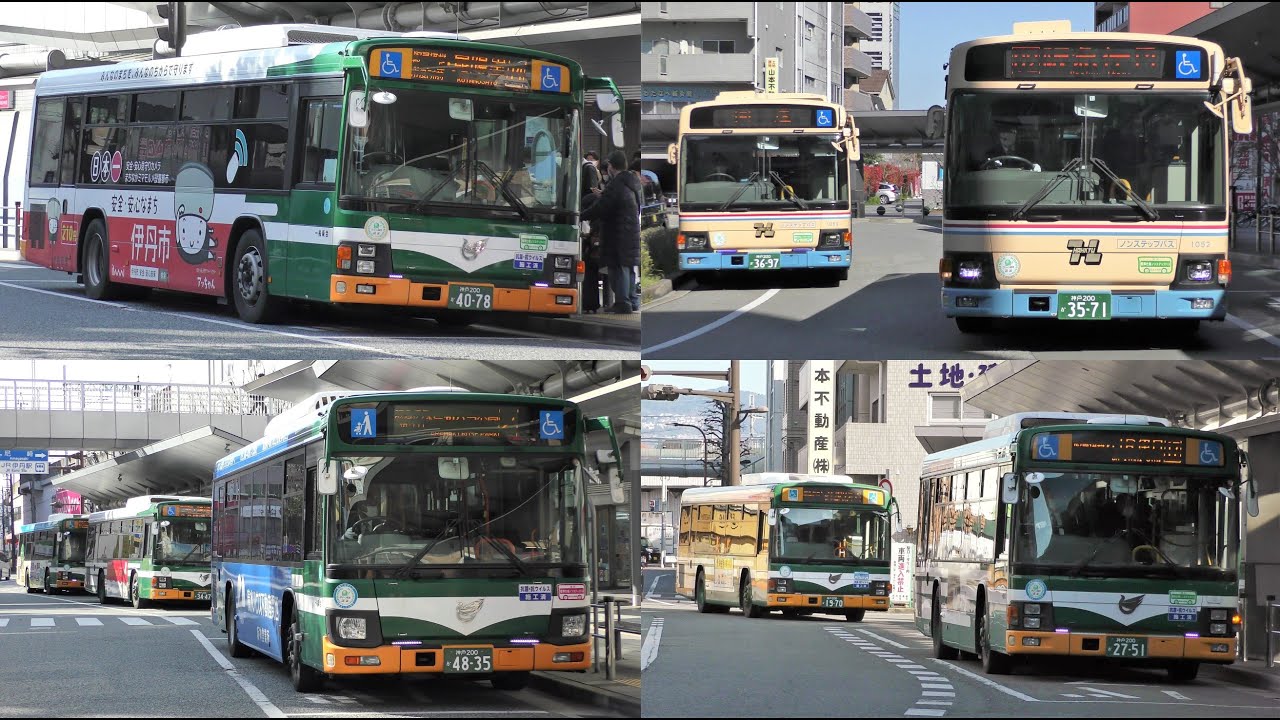 バスの行列を眺める＠阪急伊丹駅