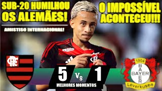 Melhores Momentos - Flamengo S20 5X1 Bayern Leverkusen Pro - Amistoso Inter S Lorran Matheus Leão