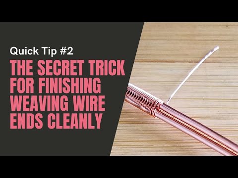 The Secret Trick for Finishing Weaving Wire Ends Neatly and Cleanly | Wire Jewelry Basics