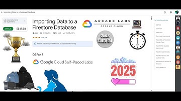 [NEW2025] Importing Data to a Firestore Database || #GSP642 || #qwiklabs || Google Cloud Arcade 2025