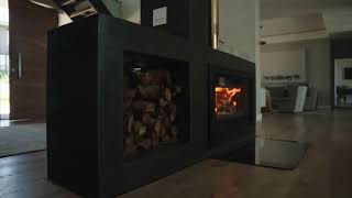 Introducing the Heeta 950 Double Sided Wood Stove: Warmth & Beauty from Every Angle