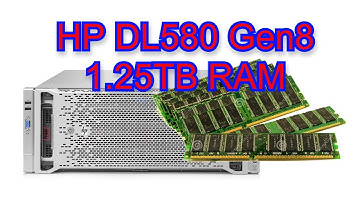 HP DL580 Gen8 - "Upgrading" (?!) from 1.25TB to 1TB RAM