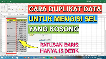 Cara Duplikat Data di Excel [ cara duplikat data banyak di excel ]