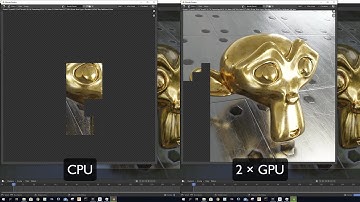 Blender 2.82a Rendering CPU vs. GPU