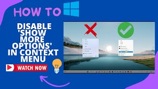 How to Disable 'Show More Options' In WINDOWS 11 MoDo Tutorials by MoDo 11,181 views 1 year ago 1 minute, 2 seconds