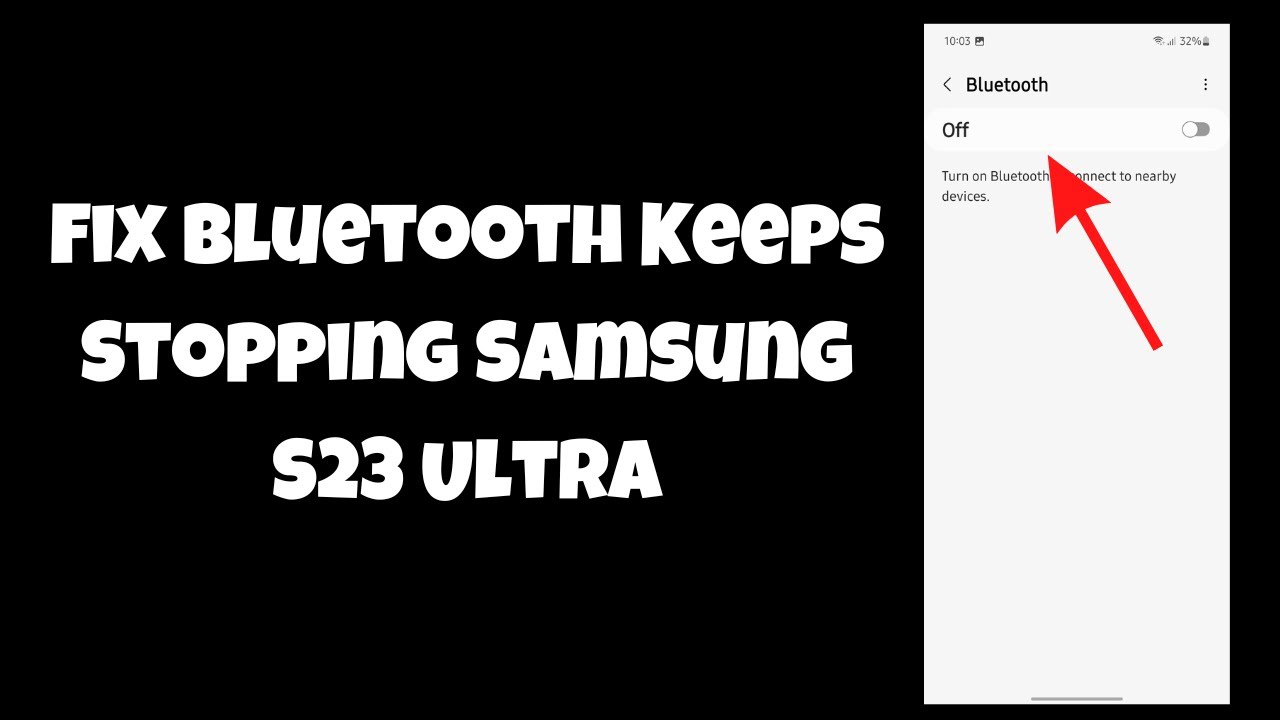 How to Fix Bluetooth Keeps Stopping Samsung S23 Ultra YouTube