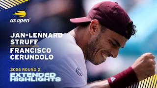 Jan-Lennard Struff vs. Francisco Cerundolo Extended Highlights | 2026 US Open Round 2