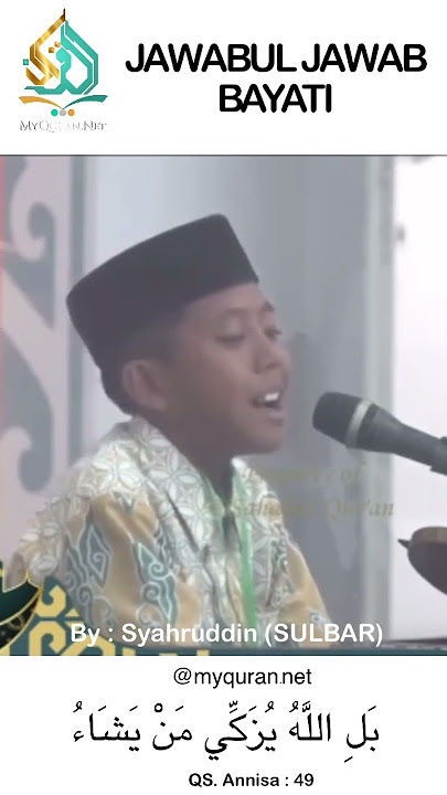 Jawabul Jawab Bayati oleh Syahruddin pada MTQ Nasional 2024 KALTIM #shortsvideo2023