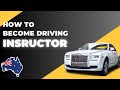 How to Become a Driving Instructor in Australia Step by Step Guide #australia #driving