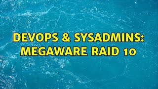 DevOps & SysAdmins: Megaware Raid 10 Profile