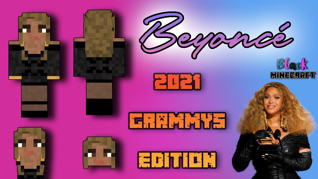 BEYONCE GRAMMYS SKIN #BlackMinecraft - YouTube
