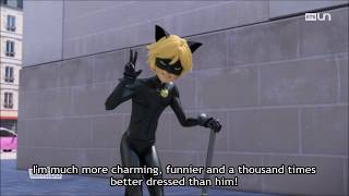 Miraculous Ladybug Oni-Chanchat Noir Is Jealous Of Adrienenglish Sub French