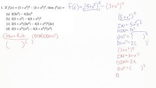 Math 141 Exam 2 Fall 2016 Q1