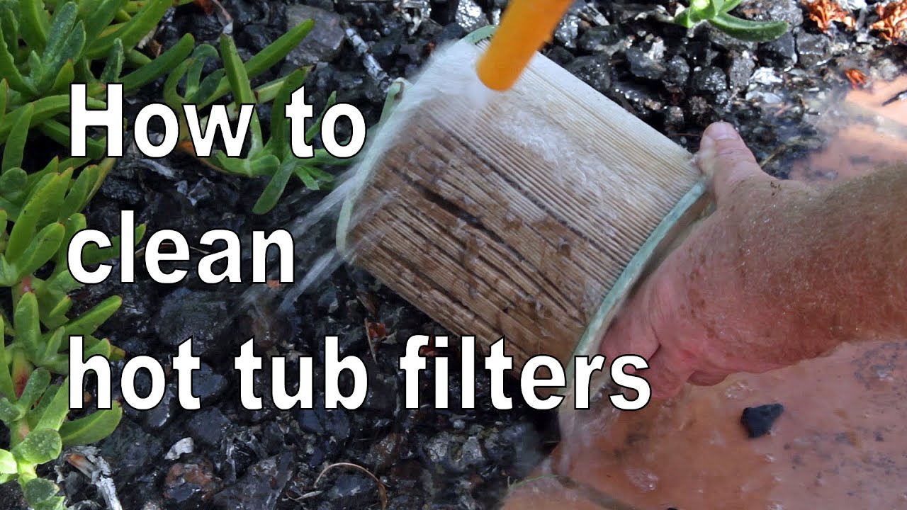 How to clean hot tub filters