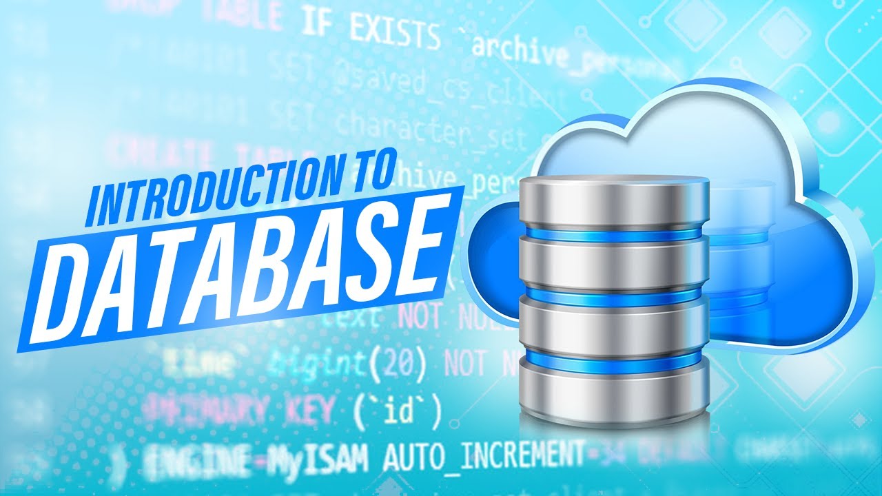 Intro to Databases and SQL - YouTube