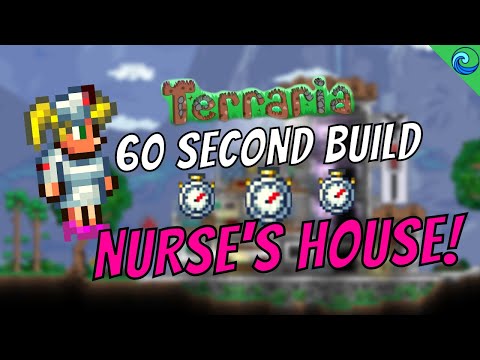 TERRARIA LET'S BUILD - NURSE Custom NPC Home #Short #Shorts