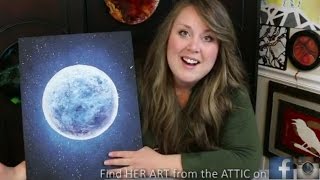 How to Paint a Moon & Star filled Sky · Bella Luna