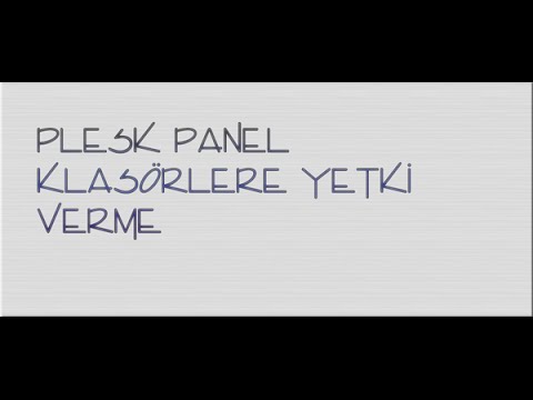 Plesk Panel Dosya ve Resim Eklemede Klasöre Yetki Verme