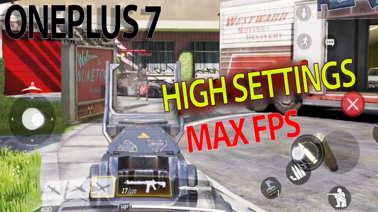 Call Of Duty Mobile on Oneplus 7 at MAX FPS and High Settings - 