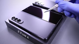 Samsung Galaxy Z Fold 4 Unboxing VS S23 Ultra - ASMR