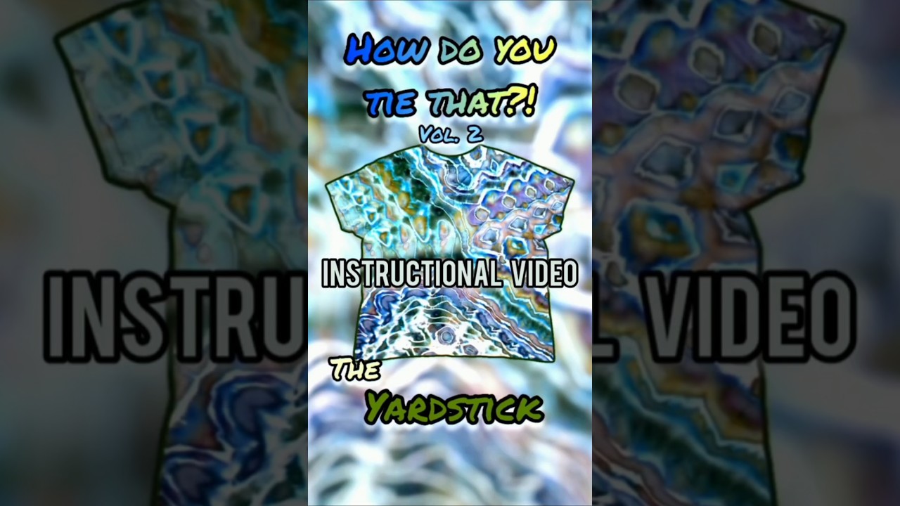 Instructional video for my Yardstick Tie 