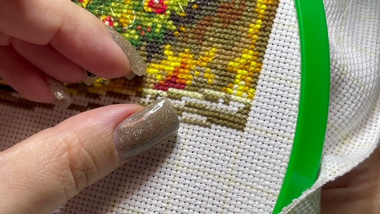 ASMR | Embroidery Cross Stitch | ASMR relaxation