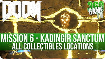 Doom Mission 6 All Collectibles (Secrets, Collectibles, Data Logs, Runes, Elite Guards, Drones)