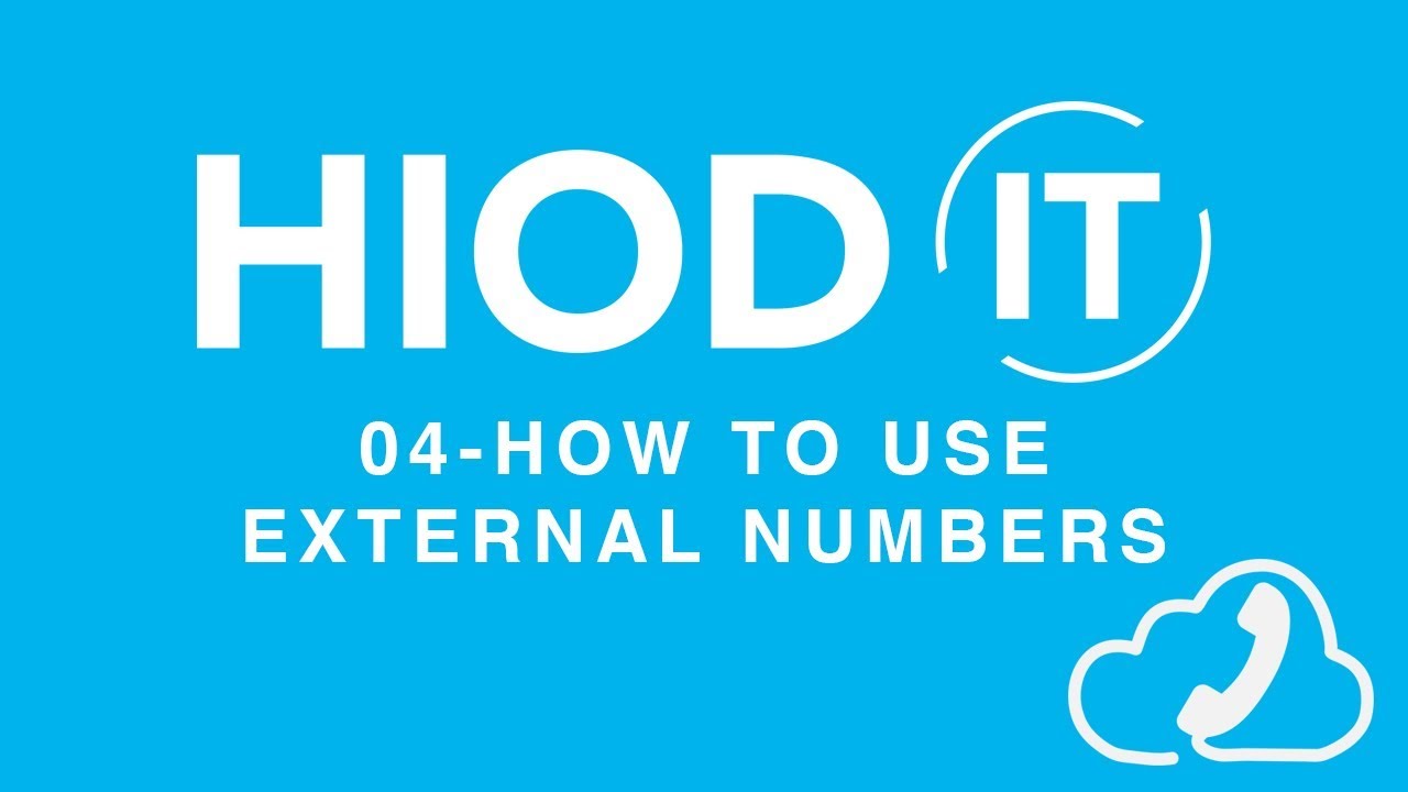 External Numbers 04 - How To Use External Numbers - YouTube