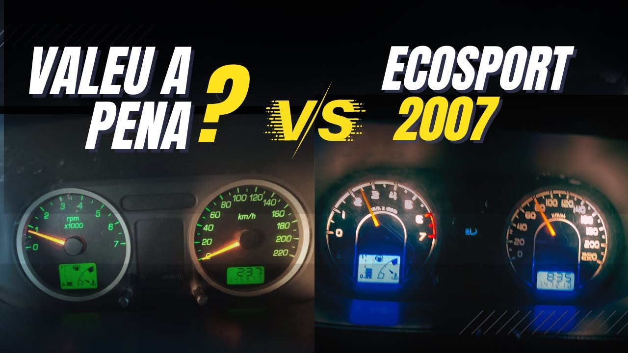 MUDOU TUDO! 😱 Troca da Iluminação do Painel do EcoSport 2007 | Parte 2