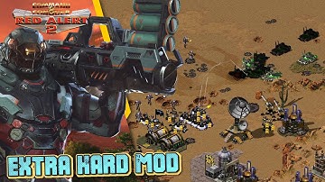 Red Alert 2 | Extra Hard Mod |  Conquer sedona vs 7 Brutal Ai